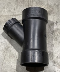 Charlotte Pipe 601 ABS-DWV/NSF-DWV 3X3X2 Plumbing Reducing Wye Fitting All Hub