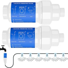 2 Pieces Calcium Inhibitor Filter for 3/4″ Standard Garden Hose and Faucets,