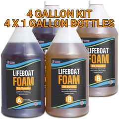4 Gal 2-Part Pour Foam 2Lb Density kit Closed Cell Liquid Expanding Polyurethane