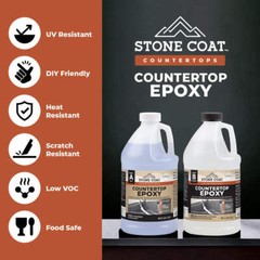 Stone Coat Countertops Epoxy Resin Kits (Heat-Resistant DIY Countertop Resin)