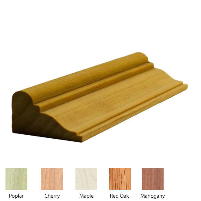 EWPM14 Panel Moulding Trim, 3/4″ x 1-3/8″ Unfinished Solid Hardwood Trim