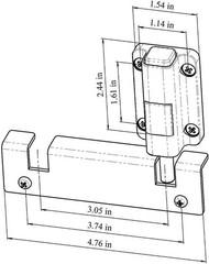 House Guard Sliding Glass Door Locks Upgraded Version Complete Footlock Kit S…