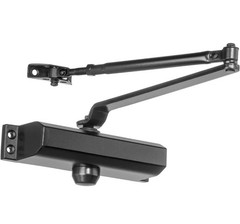 Commercial Hydraulic Door Closer, Self-Closing, Spring Size 3, Surface Mount