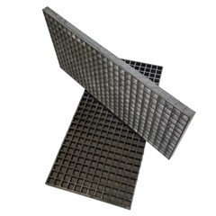 39.4″*19″(100cm*48.5cm) Gray Fiberglass FRP Grating Fiberglass Grille 1.5″ Thick