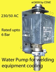 MIG and Tig welders water pump 230 volt (model Ceme ET3009) UK