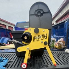 Mighty Line MLiner Line Stripers Cart Yellow Black Red Commercial Exterior