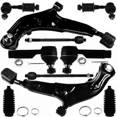 10Pcs Front Lower Control Arm Ball Joint Sway Links Tie Rods for Infiniti