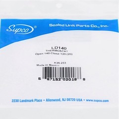 Supco LD140-20 Heater Limit Thermostat Thermodisc L140 3 Wire Maytag 304475