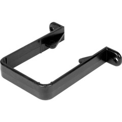 Black Square Line Gutter System KAYFLOW 114mm UPVC Plastic Rainwater Parts