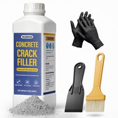 Concrete Crack Filler 3LB Gray Dry Mortar Repair Kit for Driveways & Patios