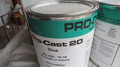 Pro-Cast Fast Cast Urethane CASTING ART RESIN 1 GAL 20# kit Blue 2 part