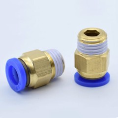 Male Stud Push In Fit Pneumatic Fittings for Air Water Hose Tube 4 6 8 10-16mm