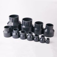 PVC Reducing Fitting Concentric Reducer Connector Grey Socket Coupling 20~160mm