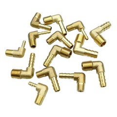 Brass Barb Fitting Male Elbow 90 Degree NPT Adapter for Gas,Drainage,Pipeline