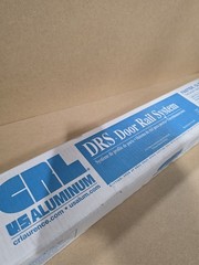 CRL DR4TSA12SL 4″ Door Rail Single Satin Anodized w/ Lock Lenght 35-3/4″