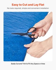 VEVOR Floor Underlayment 200 sq ft 3mm Sound/Vapor Barrier for Laminate Blue