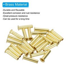 75Pcs 5mm OD x 3mm ID Tube Brass Compression Insert
