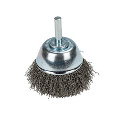 Forney Industries Command PRO Cup Brush, Crimped, 2-1/2 in x .014 in x 1/4 in S