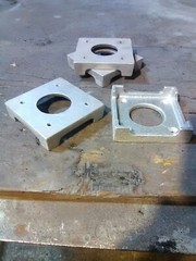 Post Base 4 1/4 x 4 1/4 x 1 inch tall, 4 plinths, free shipping