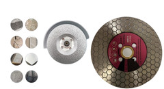 5″ Diamond Cutting & Grinding Combo Vacuum Brazed Disc + Blade
