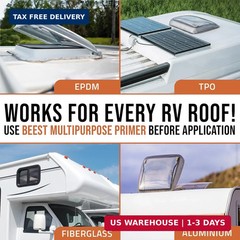 BEEST RV Roof Coating White, 1 Gallon Covers up to 50 sq ft (2 Coats), Solar Ref