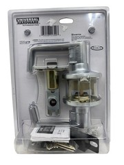 Universal Hardware Keyed Entry Storeeoom Lever Flat Satin Chrome UH40050 New
