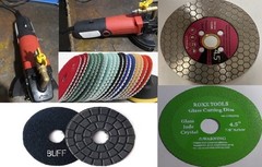 Diamond Tool Kit for Cutting Profiling Grinding Polishing Granite Stone F25 OGEE