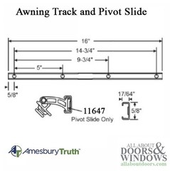 Truth 11577.00.0500 Maxim – Encore Awning window Stainless Steel Track and Piv