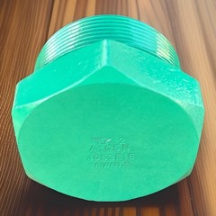 2” Plastic Coated High Carbon Steel Hex Head Plug NPT 2” Pipe Size Male NPT