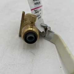 NEW!! Tectite 1/2 in. Brass Push Ball Valve with Flange and Drain – FSBBV12DE