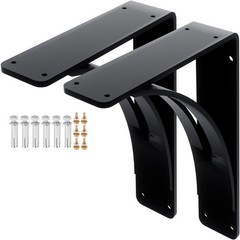 2Pcs Heavy Duty Shelf Brackets 9 x 12 x 4, Steel Brackets 450lbs Load Capacit…