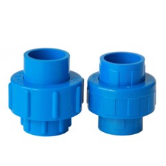 PVC Metric Plumbing Fittings Pipe For Aquarium Fish Tank Pond Solvent Weld Blue