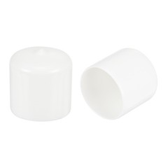 4Pcs White 31mm Rubber End Caps Round Vinyl Plug Insert Rubber Flexible