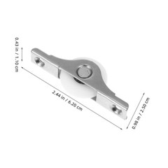 4PCS Double Convex Sliding Door Roller Wardrobe Door Pulley Cabinet Door Wheel