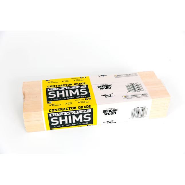 Nelson Wood Shims 0.25-in x 1.25-in x 11.75-in 42 -Pack Fir Wood Shim