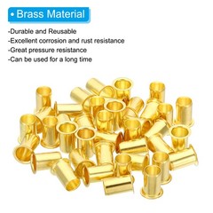 20Pcs 12mm OD x 9mm ID Tube Brass Compression Insert