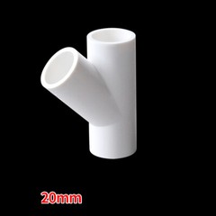 PVC Pipe Fitting 45° Y Branch Connector Plumbing Coupling Solvent Weld 20-160mm
