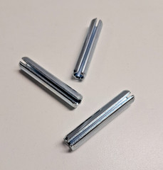 Lot of 10 – 3/8 x 2” ROLL PIN / SPRING PIN – ZINC PLATED – ASME B18.8.2