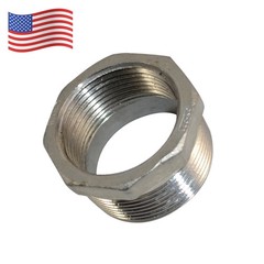 1.5″ male to 1.25″ NPT female HEX Reducer bushing pipe adapter Stainless steel