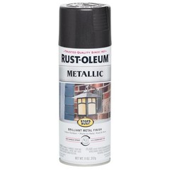 Rust Oleum Stops Rust Metallic Spray Paint 11 Oz Pack Of 6 Black Weather Resi…