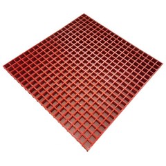 31.9″*31.9″*1.5″ Red Fiberglass FRP Grating Floor Fiberglass Grating Panel
