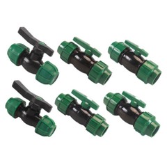 MDPE Compression Fittings Water Pipe Connector Straight Elbow Tee Valve 20-63mm