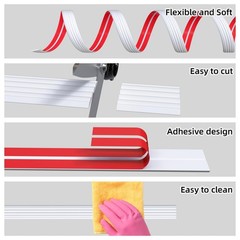 Pluden 20Ft Flexible Wall Corner Protector Moulding Trim Peel And Stick Wall