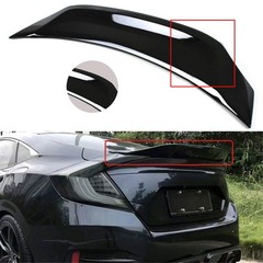 Glossy Black Highkick Duckbill Trunk Spoiler Wing for 16-21 Honda Civic Sedan V3
