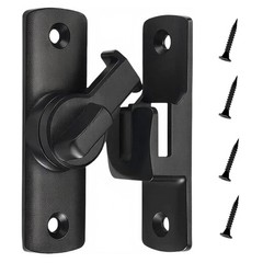 2Ps 90/180° Barn Door Lock, Heavy Duty Rust-Proof Sliding Door Lock – Prote