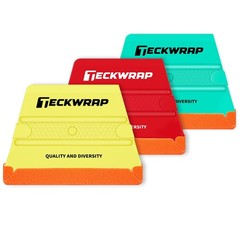 TECKWRAP Felt Squeegee for Vinyl Wrap, Pro Car Wrap Tool 3pcs Trapezoid Shape