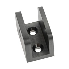 4Pcs Glass Clamps with Stainless Steel Screws Matte Black for 10mm-12mm Glass