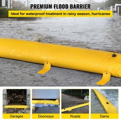 Uimoso Quick Dam Flood Barrier 24’L x 6″H Flood Protection for Water Diversion