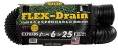 Flex-Drain 3-3/4 in x 25 ft Poly Drain Pipe