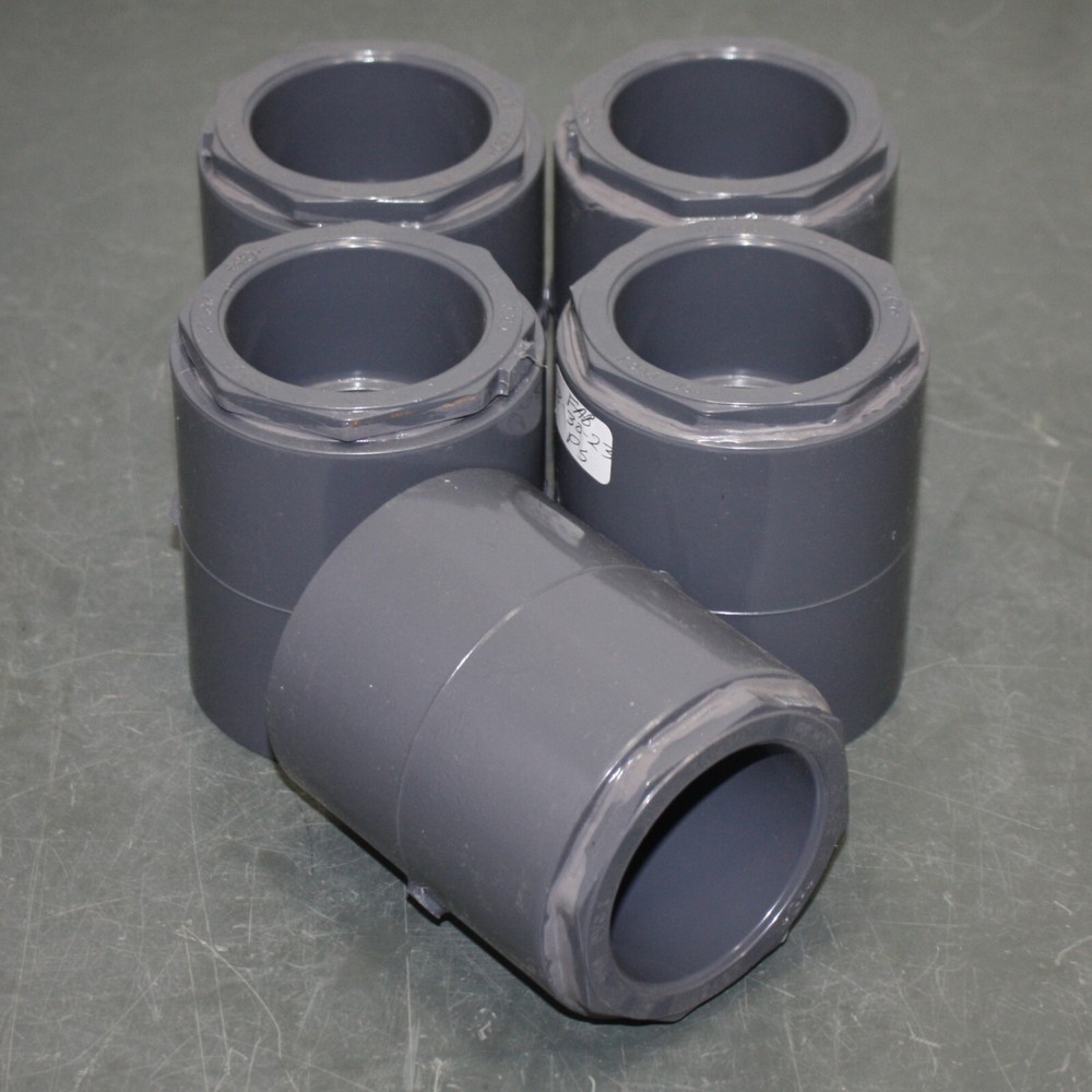 (5) GF Reducing Coupling 829-292FB, 2-1/2″ x 2″ Socket, PVC, Schedule 80, Pipe